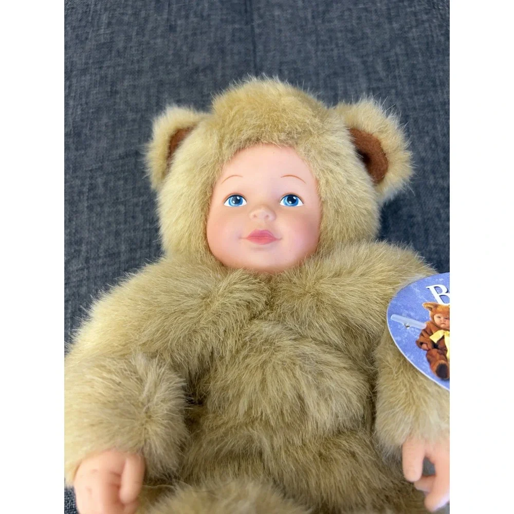 Vintage 1997 Anne Geddes Baby Bears Bean Filled Doll Plush Bear w/ Tag